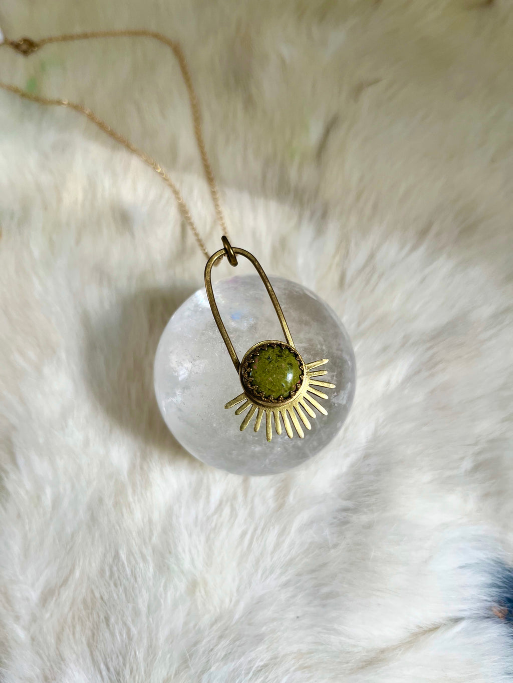 Unakite Aten Sundrop Necklace First Light