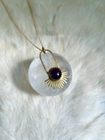 Garnet Aten Sundrop Necklace
