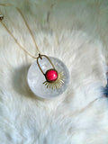 Rhodochrosite Aten Sundrop Necklace First Light