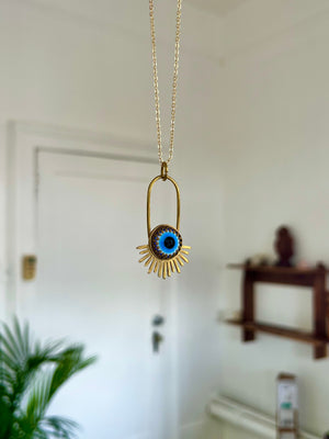 Nazar/ Evil Eye Aten Sundrop Necklace