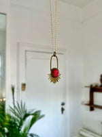 Rhodochrosite Aten Sundrop Necklace First Light