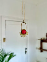 Rhodochrosite Aten Sundrop Necklace First Light
