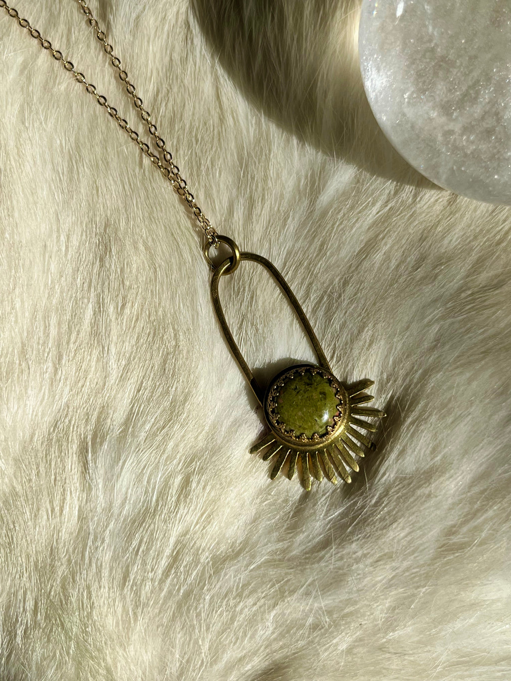 Unakite Aten Sundrop Necklace First Light