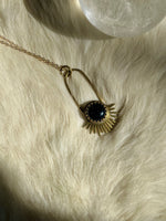 Blue Goldstone Aten Sundrop Necklace First Light