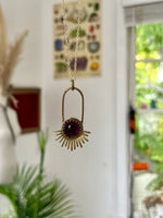 Garnet Aten Sundrop Necklace