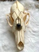 Black Obsidian Aten Sundrop Necklace First Light