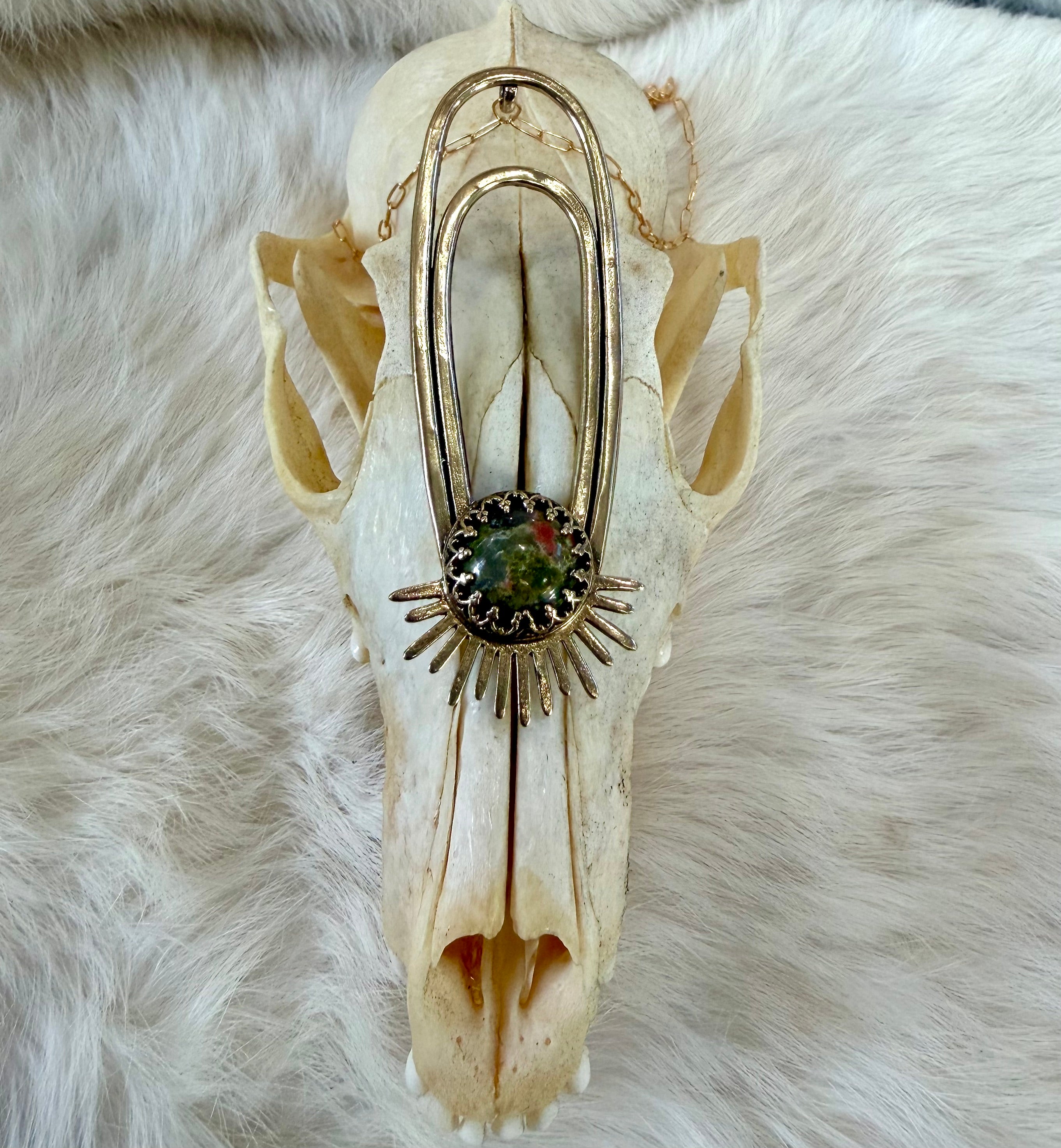 Unakite Aten Sundrop Necklace Solar Seed