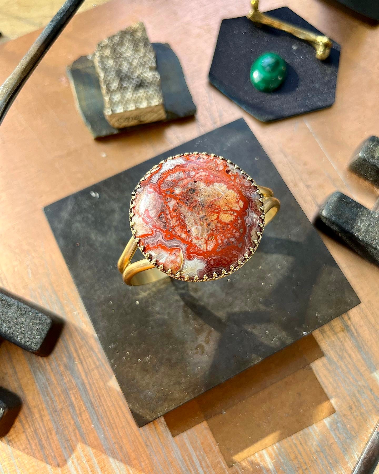 Crazy Lace Agate Magic Hour Cuff