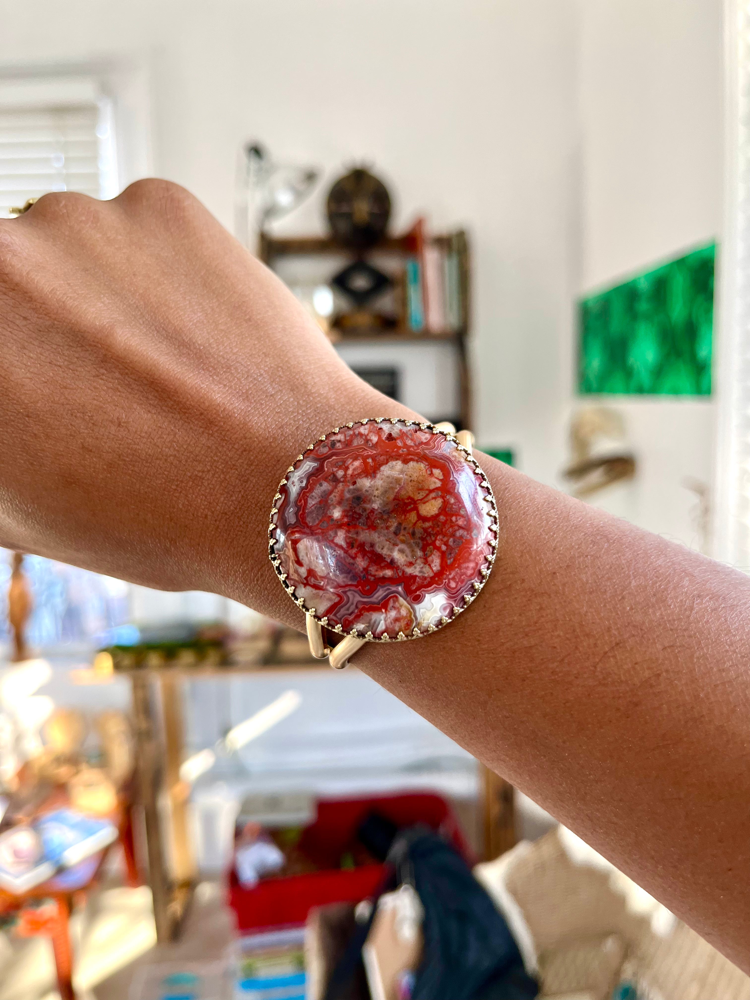 Crazy Lace Agate Magic Hour Cuff