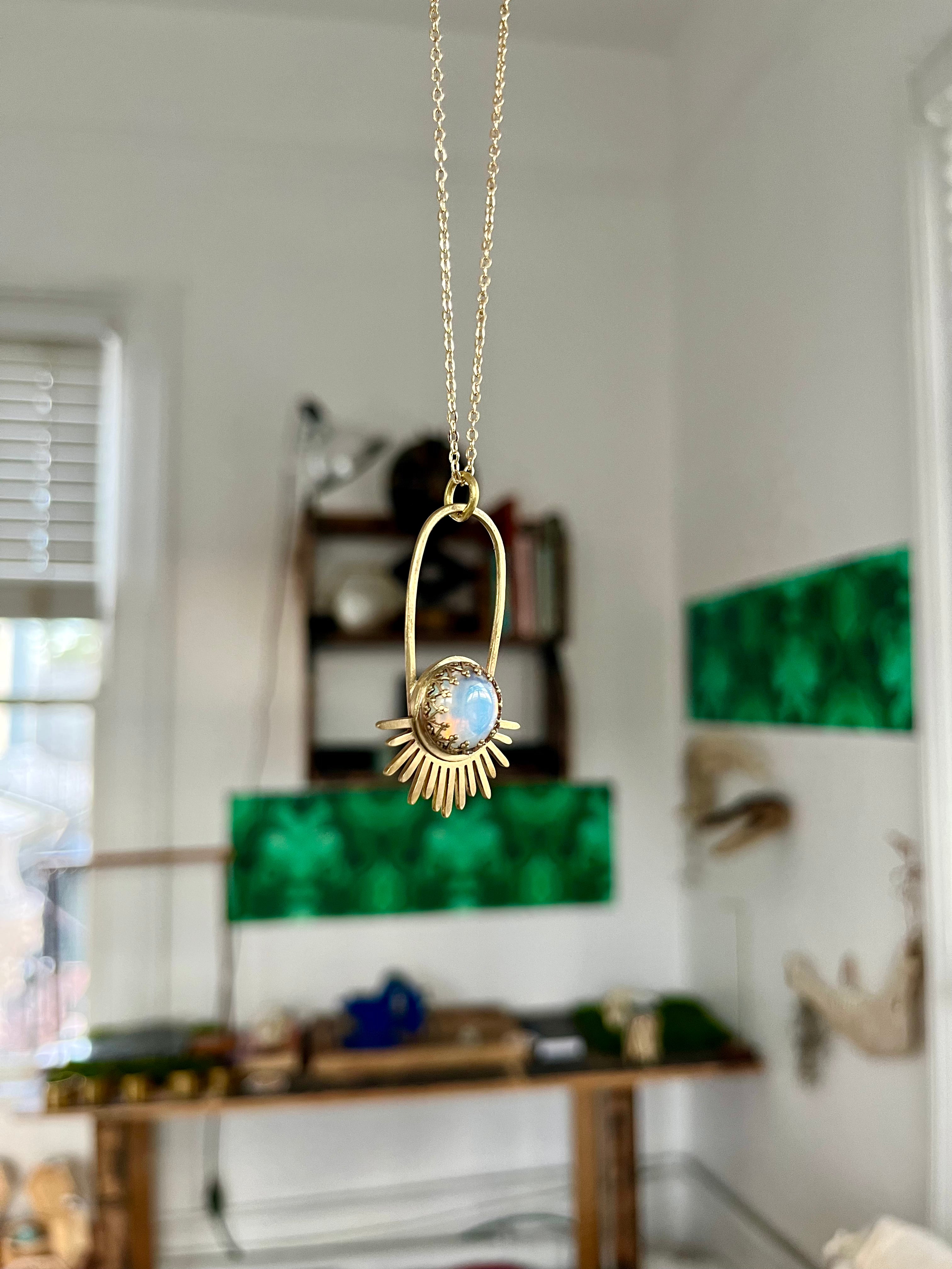 Opalite Aten Sundrop Necklace First Light
