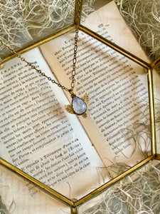 Flora Of The Fae Rainbow Moonstone Necklace