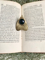 Black Onyx Voodoo Ouija Planchette Ring