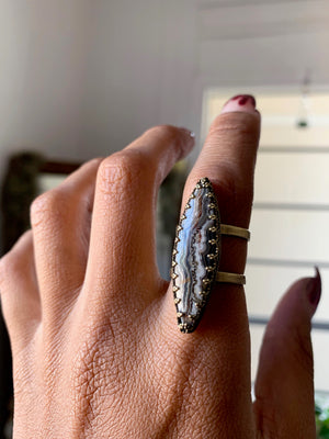 The Mad Queen Crazy Lace Agate Ring
