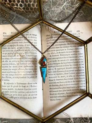 From Past and Future Turquoise and Mohave Copper Turquoise Necklace