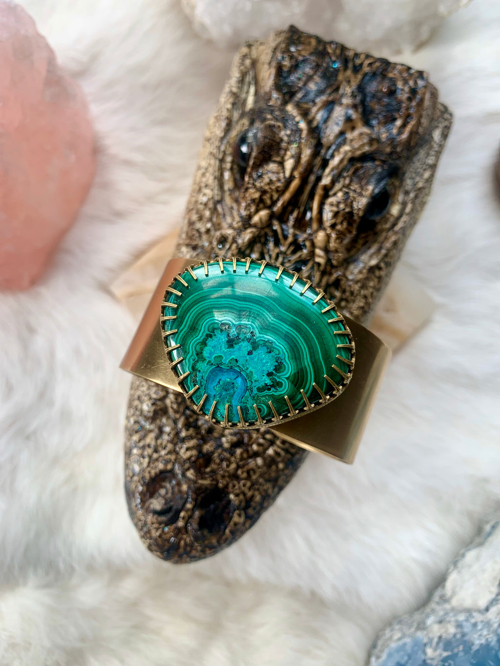 Malachite Chrysocolla Cuff