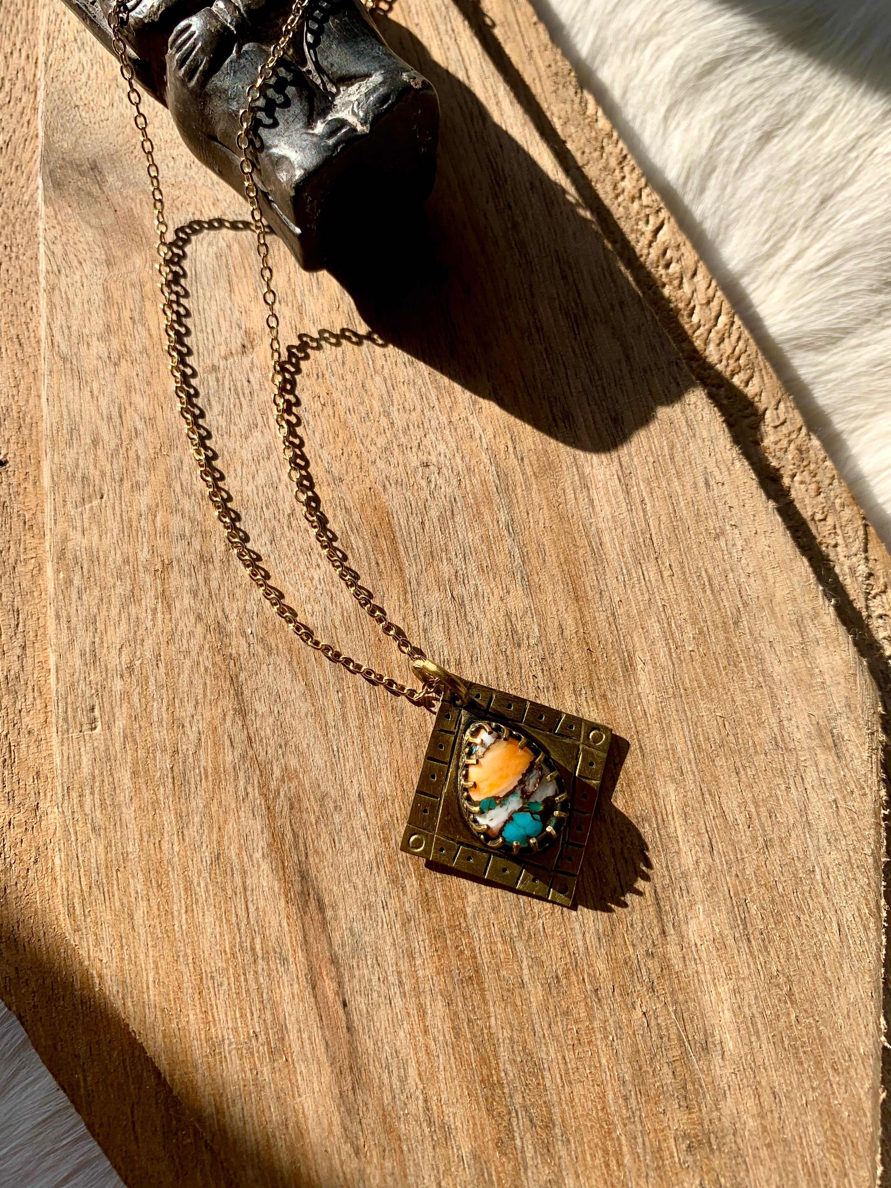 Mojave Copper Turquoise Necklace