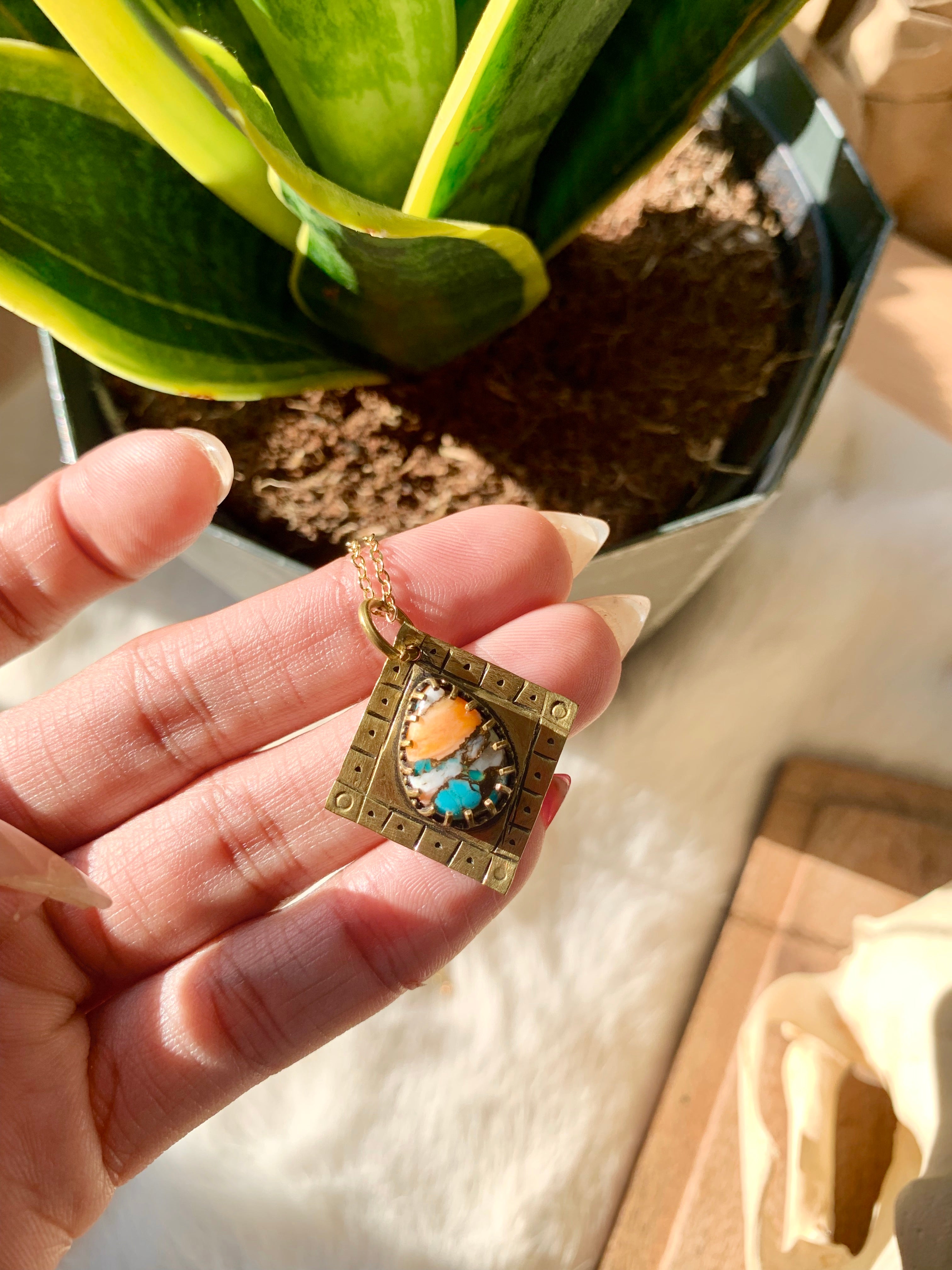 Mojave Copper Turquoise Necklace