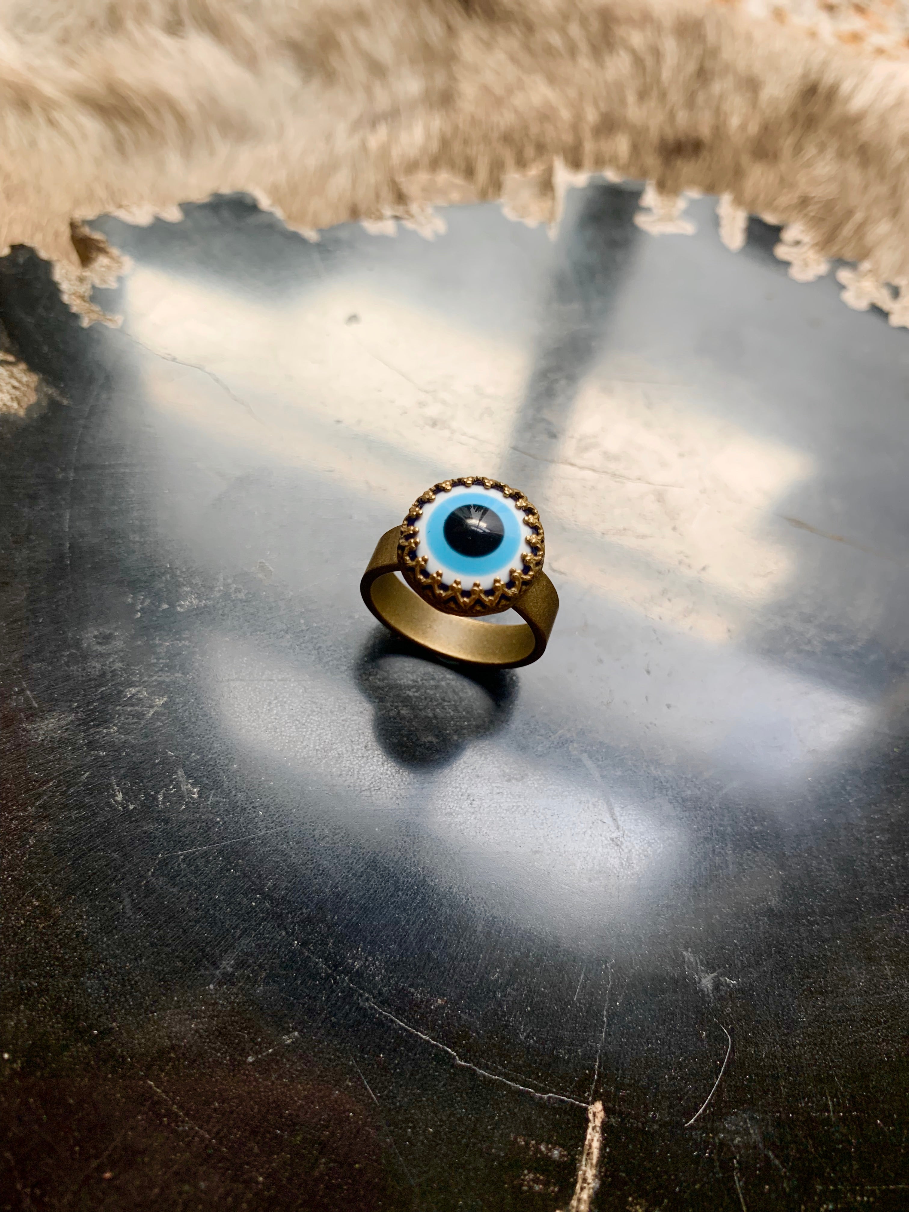 Evil Eye Shield Ring