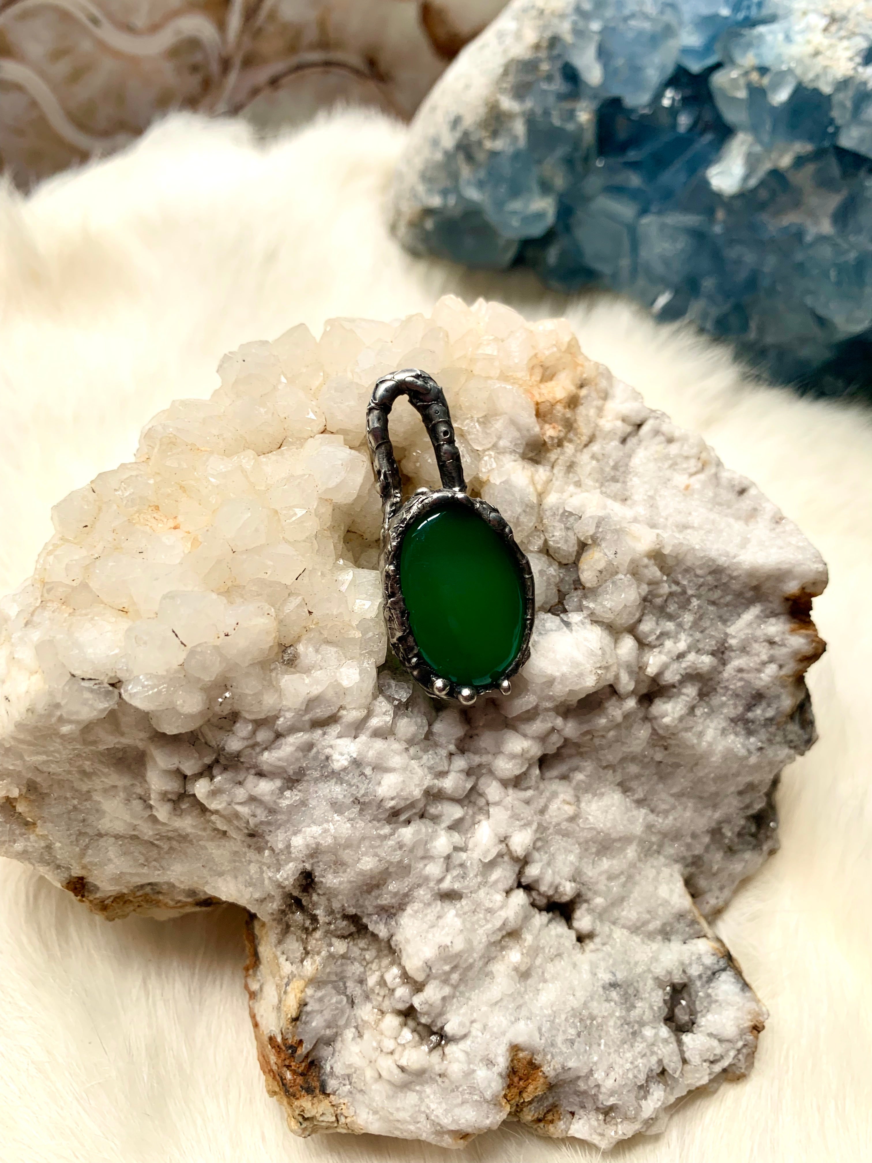 Green Chalcedony For Nurturing Necklace