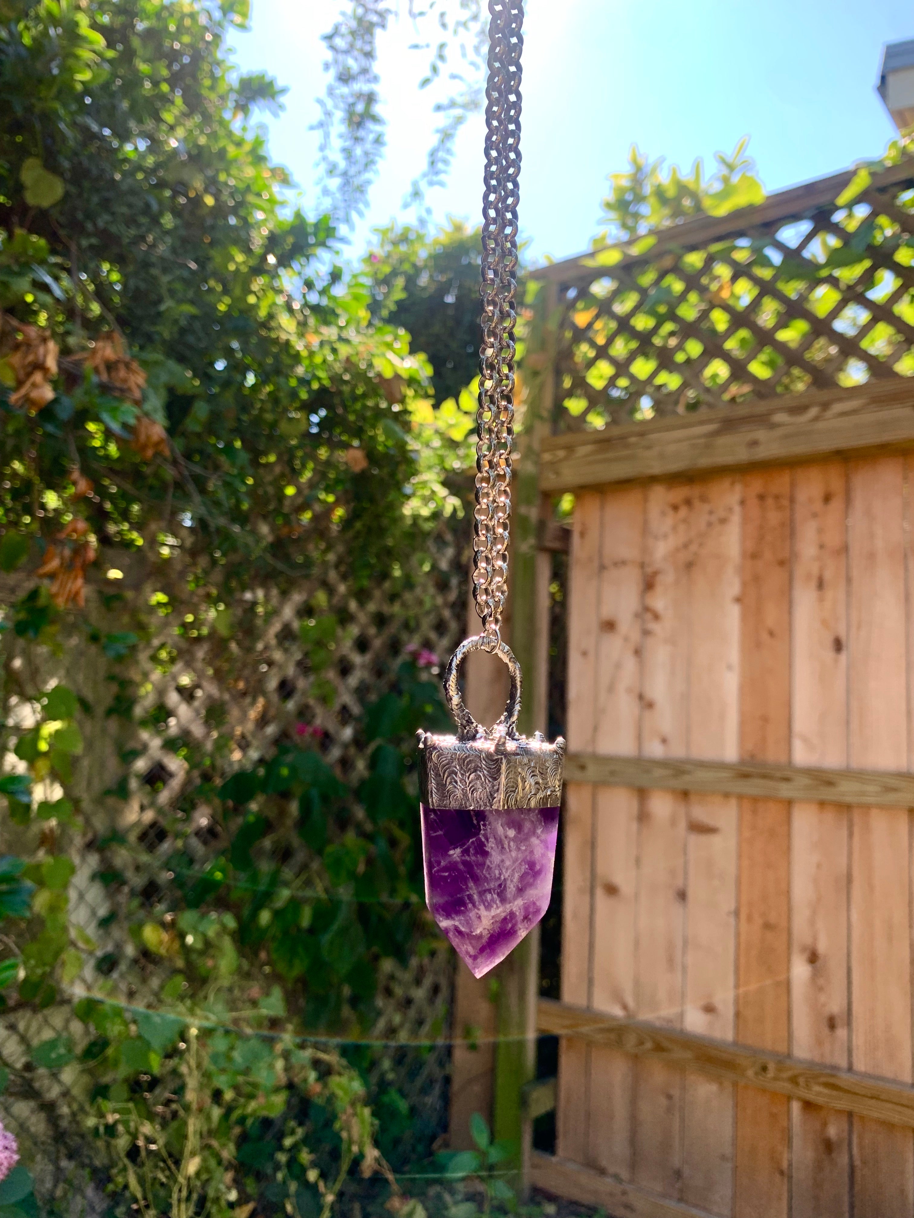 Amethyst Purple Life Force CHONK Necklace