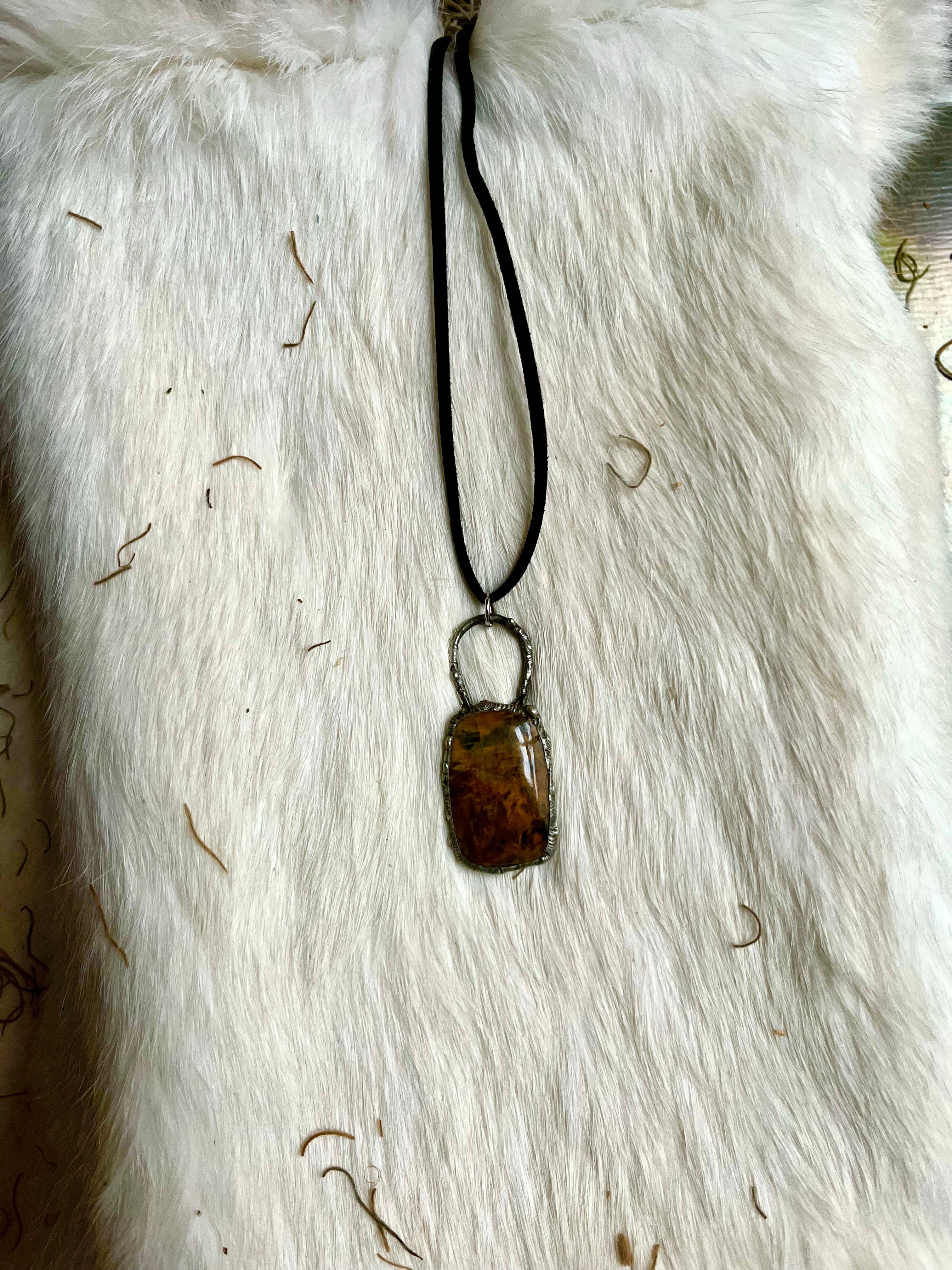 Pietersite Landscape Necklace