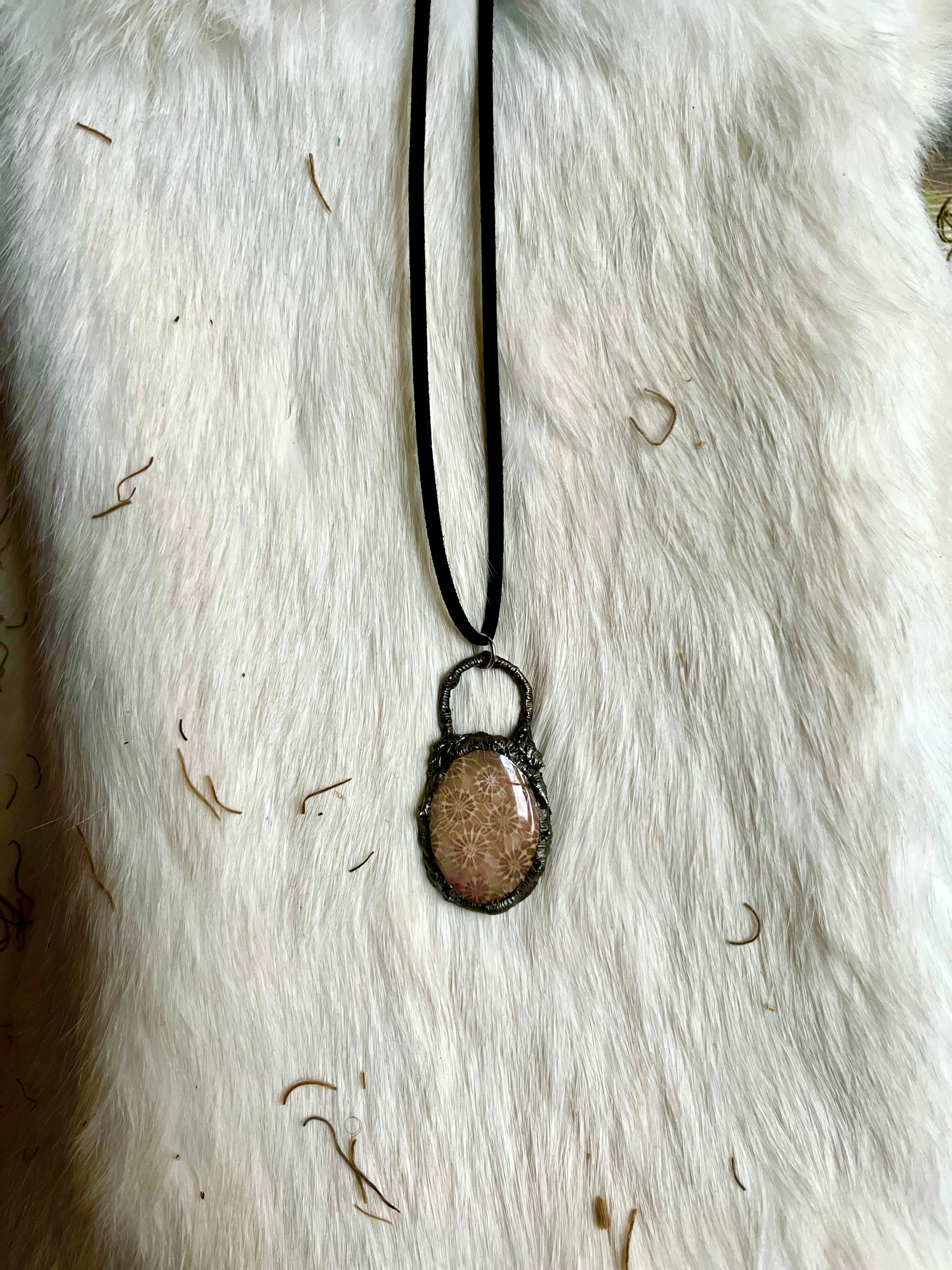 Fossilized Coral Courage Necklace