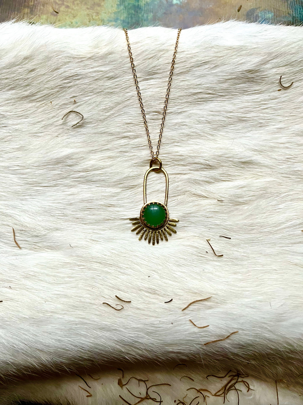 Green Aventurine Aten Sundrop Necklace First Light