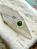 Emerald Aten Sundrop Necklace