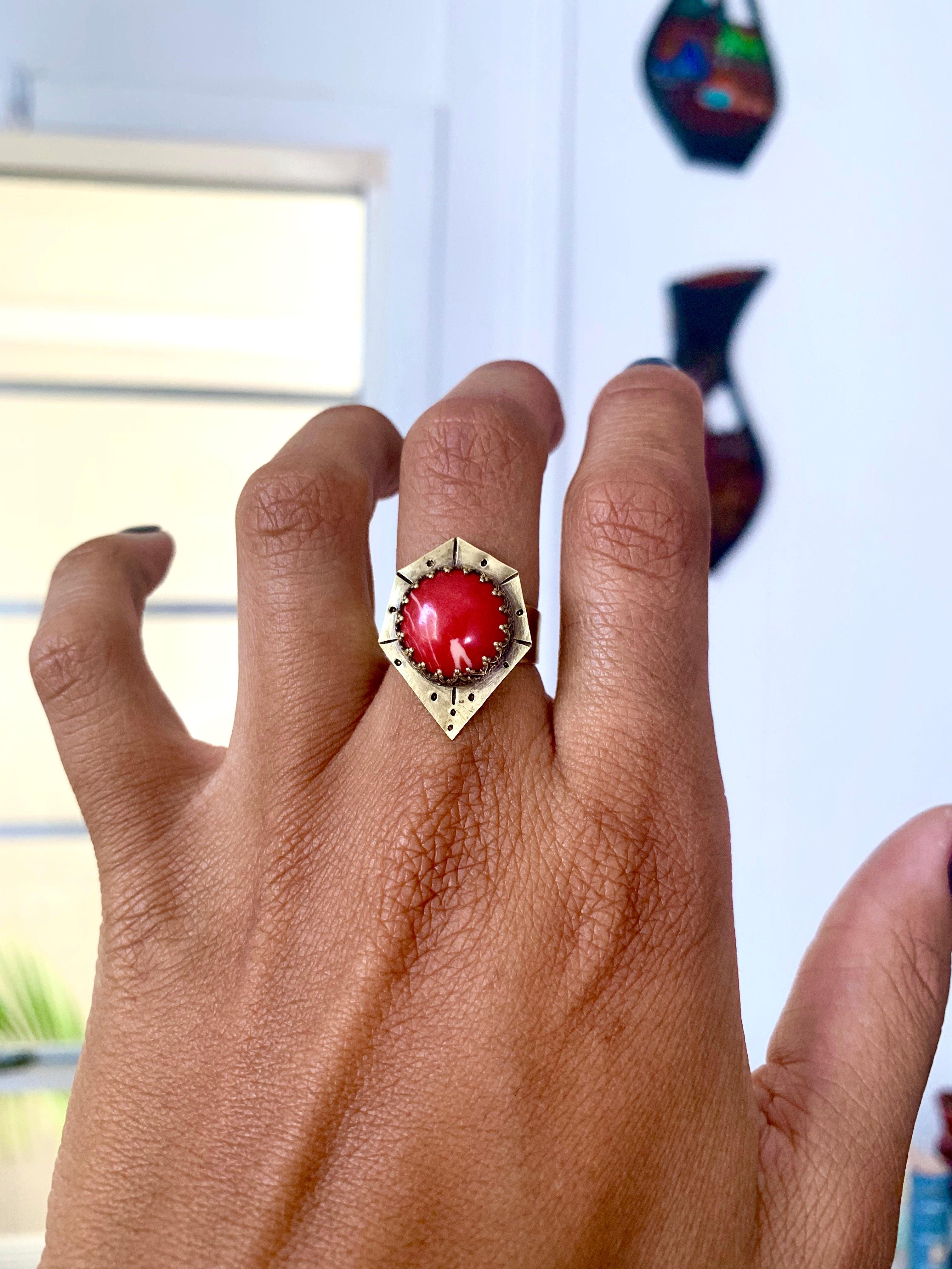 Welcome Home My Love Rhodochrosite Ring