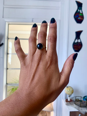 For Your Root Obsidian Ring