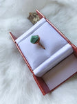 Raw Turquoise Wrapped Copper Ring